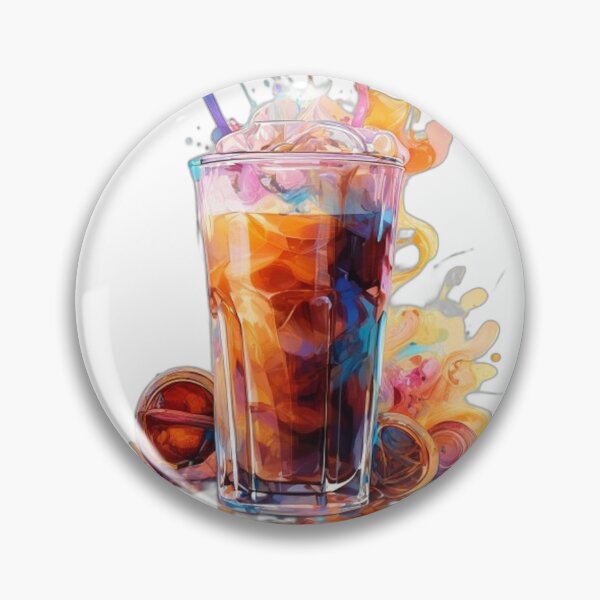 Item preview, Iced Coffee Addict Vibrant Illustration designed and sold by Shadow-Stone.