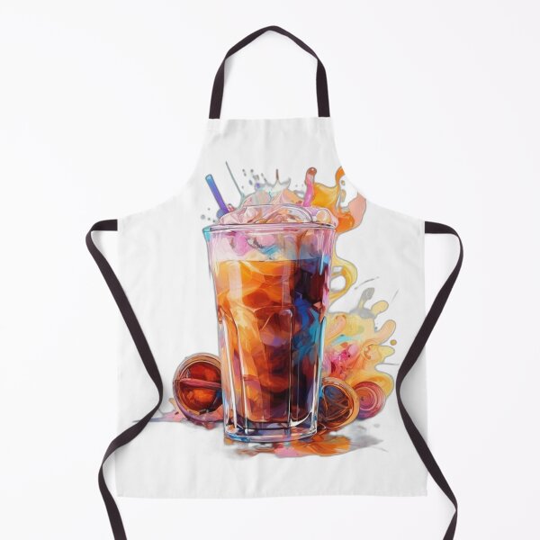 Item preview, Iced Coffee Addict Vibrant Illustration designed and sold by Shadow-Stone.