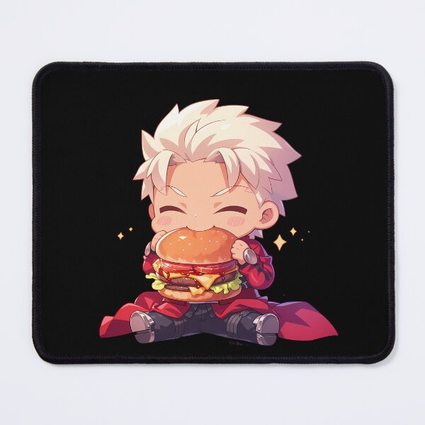 Item preview, Archer Fate Stay Night Anime Kawaii Chibi Burger Red Warrior Bold designed and sold by earlobejerk.