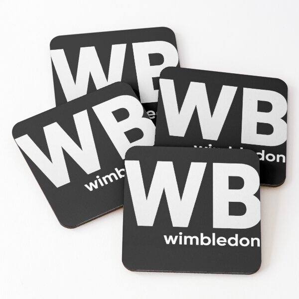 Item preview, White Wimbledon WB Minimalist Grass Court Tennis Typography designed and sold by Holy-Verse.