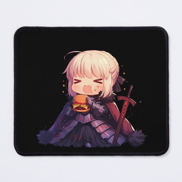 Item preview, Saber Alter Fate Stay Night Chibi Burger Snack Queen designed and sold by earlobejerk.
