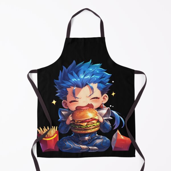 Item preview, Lancer Fate Stay Night Chibi Burger Blue Warrior Snack designed and sold by earlobejerk.