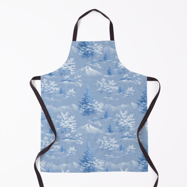 Item preview, Winter Forest With Snowy Mountains, white blue color designed and sold by LiluGross.