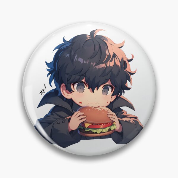 Artikelvorschau, Ren Amamiya Persona 5 Chibi Burger Phantom Snack entworfen und verkauft von earlobejerk.