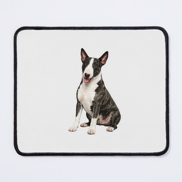 Item preview, Bull terrier dog brindle and white designed and sold by BackgroundND.