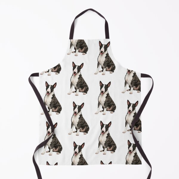 Item preview, Bull terrier dog brindle and white designed and sold by BackgroundND.