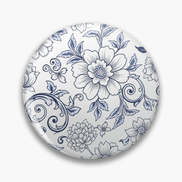 Item preview, Flores azules vintage, estampado floral botánico minimalista. designed and sold by LiluGross.