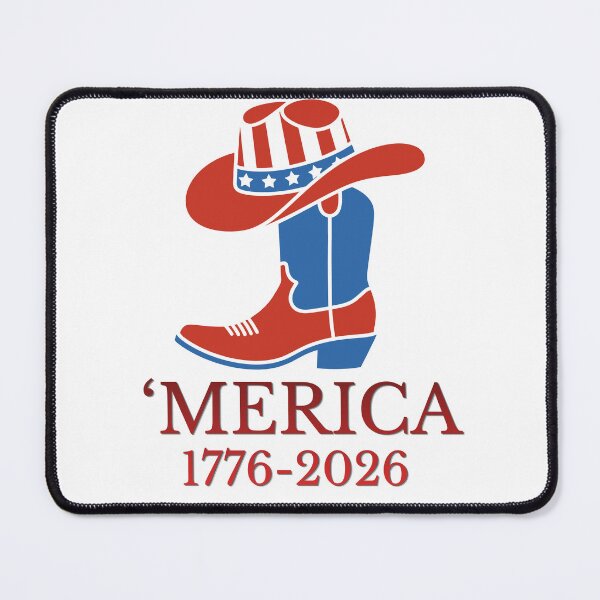 Item preview, Patriotic Merica 1776-2026 USA Semiquincentennial Cowboy Boot & Hat designed and sold by TShak Clothing .