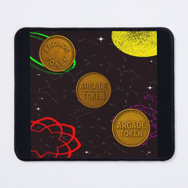 Item preview, ❇️ INSERT COIN TO CONTINUE COLLECTION ❇️ - Arcade Carpet and Tokens - Retro Edition v15 designed and sold by WheelieGdArt.