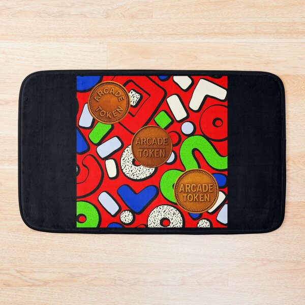 Item preview, ❇️ INSERT COIN TO CONTINUE COLLECTION ❇️ - Arcade Carpet and Tokens - Retro Edition v16 designed and sold by WheelieGdArt.