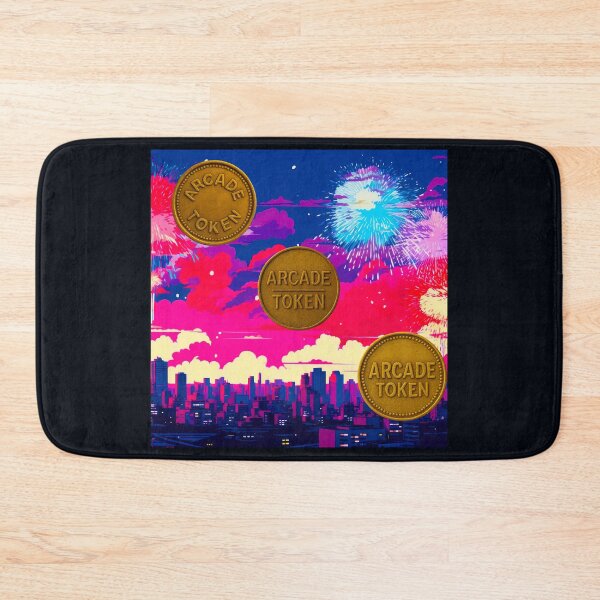 Item preview, ❇️ INSERT COIN TO CONTINUE COLLECTION ❇️ -  Arcade Token – City Horizon Edition designed and sold by WheelieGdArt.