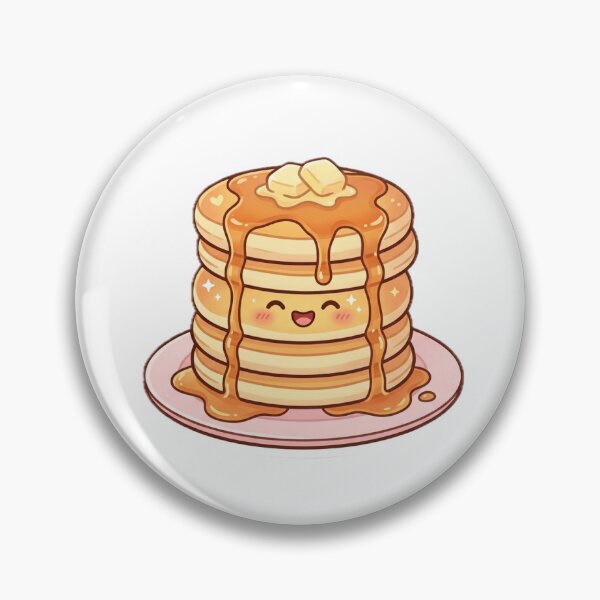 Item preview, Kawaii Smiling Pancakes Sticker - Cute Breakfast designed and sold by AidaAviles.
