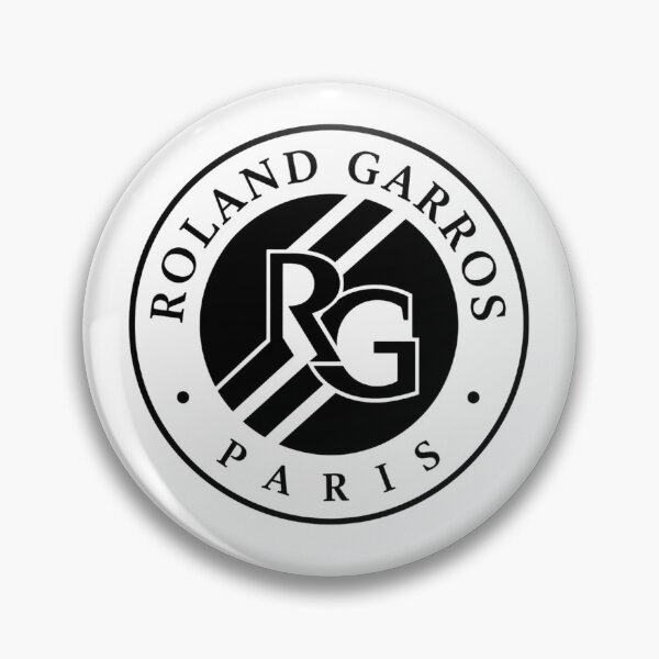 Item preview, Roland Garros Paris Black and White Circular Tennis Crest designed and sold by Holy-Verse.
