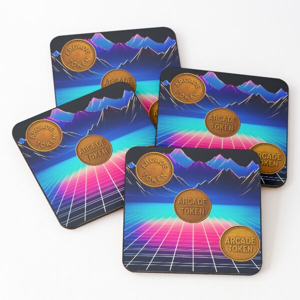 Item preview, ❇️ INSERT COIN TO CONTINUE COLLECTION ❇️ -  Arcade Token – Horizon Edition V1 designed and sold by WheelieGdArt.