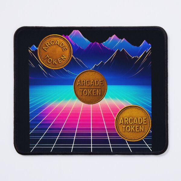 Item preview, ❇️ INSERT COIN TO CONTINUE COLLECTION ❇️ -  Arcade Token – Horizon Edition V1 designed and sold by WheelieGdArt.