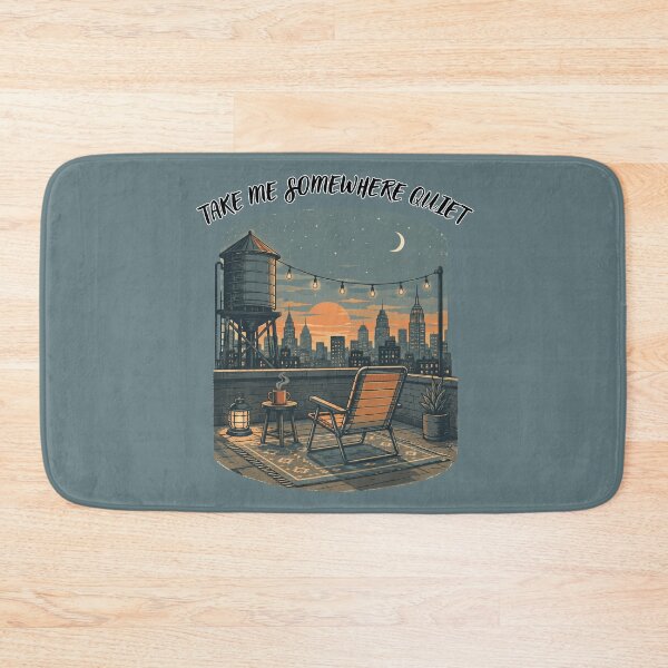 Item preview, Rooftop Quiet – Urban Evening Escape Art designed and sold by QuietlyBecoming.