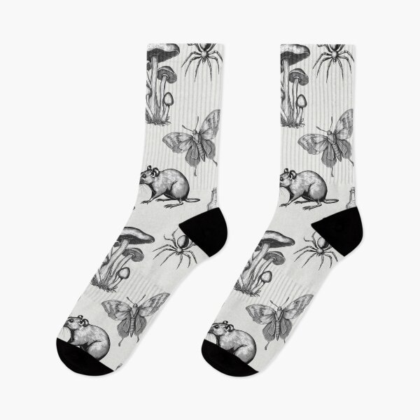 Item preview, Rats and Skull Light Gothic Pattern for Summerween and Halloween - Grey designed and sold by CanisArtStudio.