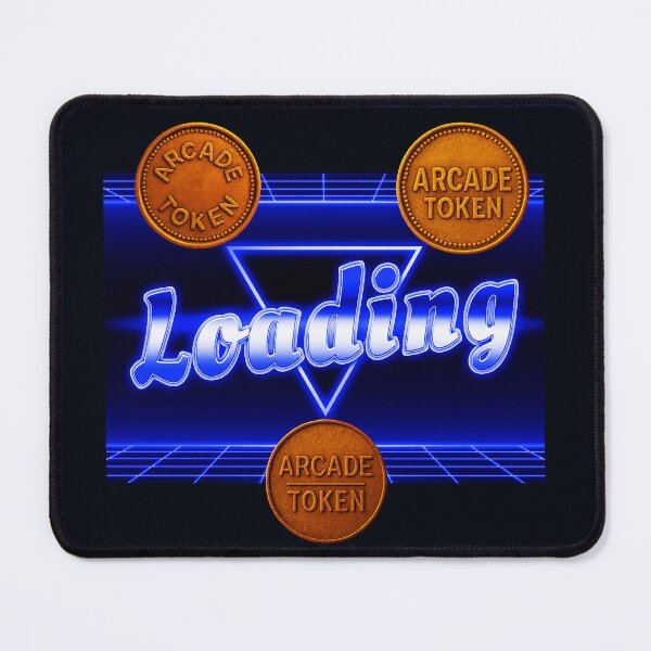 Item preview, ❇️ INSERT COIN TO CONTINUE COLLECTION ❇️ -  Arcade Token – Loading Screen Edition designed and sold by WheelieGdArt.