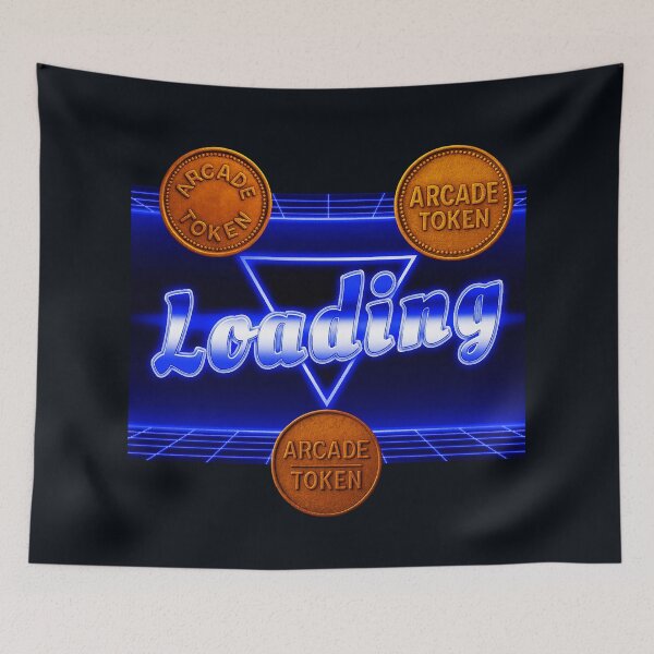Item preview, ❇️ INSERT COIN TO CONTINUE COLLECTION ❇️ -  Arcade Token – Loading Screen Edition designed and sold by WheelieGdArt.