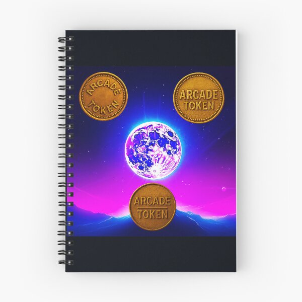 Item preview, ❇️ INSERT COIN TO CONTINUE COLLECTION ❇️ -  Arcade Token – Moonrise Horizon Edition designed and sold by WheelieGdArt.