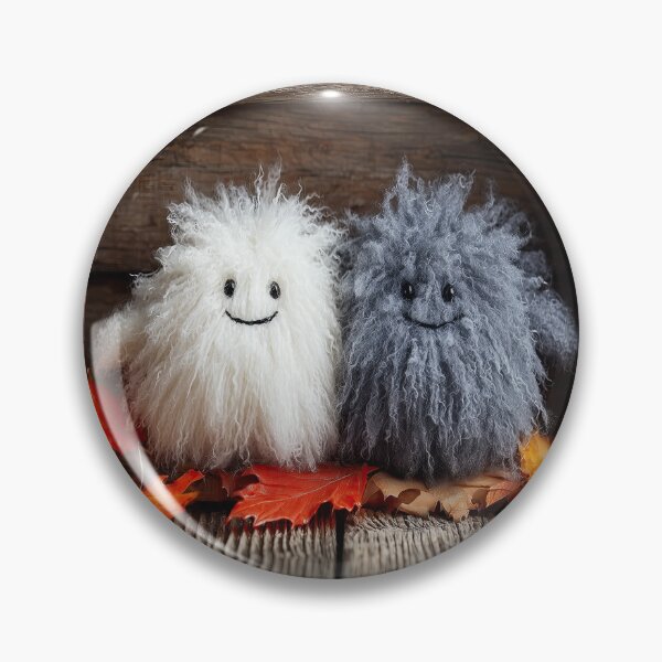 Item preview, Two Cute Fluffy Monsters in Autumn Woods designed and sold by colorful-white.