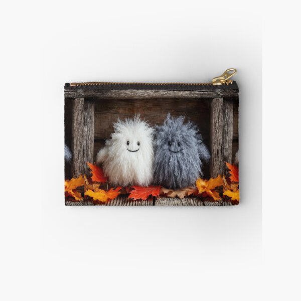 Item preview, Two Cute Fluffy Monsters in Autumn Woods designed and sold by colorful-white.
