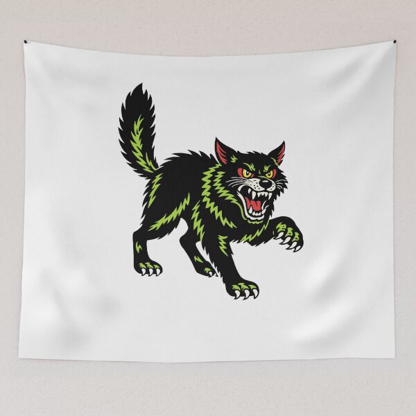 Item preview, Aggressive Neon Green Werewolf Wolf designed and sold by Matinez Pink.