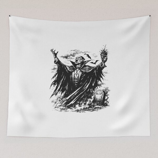 Item preview, Vampire Raising Arms In Cemetery Graveyard designed and sold by Matinez Pink.