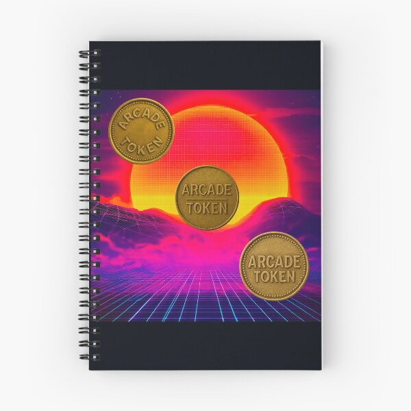 Item preview, ❇️ INSERT COIN TO CONTINUE COLLECTION ❇️ -  Arcade Token – Sunset Horizon Edition v2 designed and sold by WheelieGdArt.