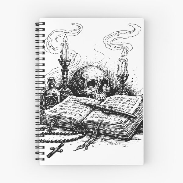 Item preview, Occult Altar Spell Book Skull and Candles designed and sold by Matinez Pink.