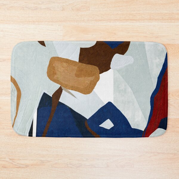 Item preview, Navy Ochre Mosaic  designed and sold by Artpiphany.