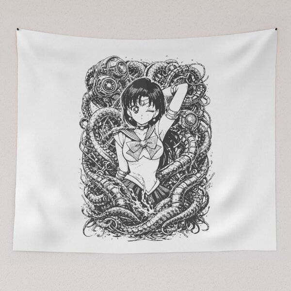 Item preview, Anime Sailor Girl Wrapped in Mechanical Tentacles designed and sold by Matinez Pink.