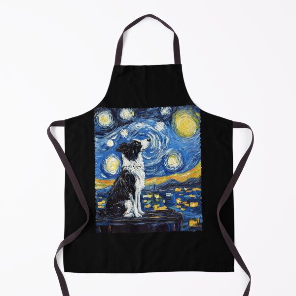 Item preview, Modern Art Painting Van Gogh Starry Night Dog designed and sold by Littermin.