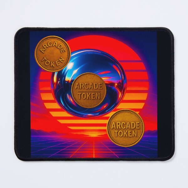 Item preview, ❇️ INSERT COIN TO CONTINUE COLLECTION ❇️ -  Arcade Token – Sunset Horizon Edition v3 designed and sold by WheelieGdArt.