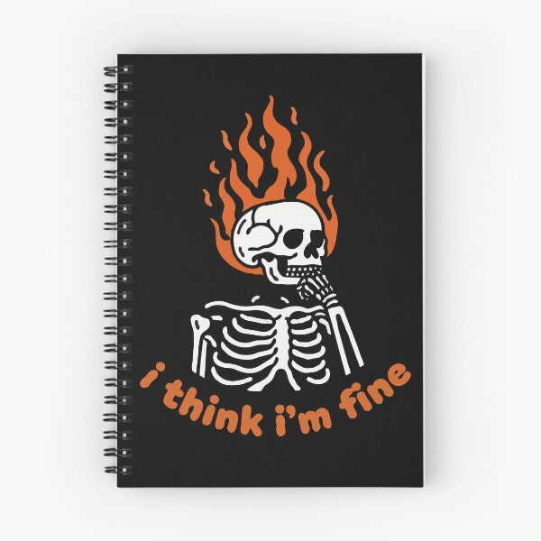 Item preview, Skeleton One Fire I Think I'm Fine designed and sold by Gkinoki.