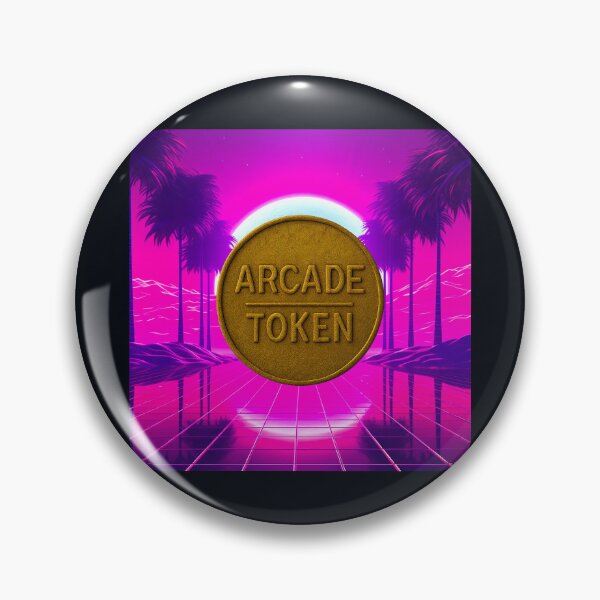 Item preview, ❇️ INSERT COIN TO CONTINUE COLLECTION ❇️ -  Arcade Token – Sunset Horizon Edition v5 designed and sold by WheelieGdArt.