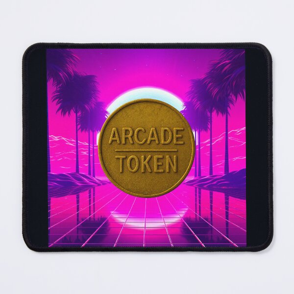 Item preview, ❇️ INSERT COIN TO CONTINUE COLLECTION ❇️ -  Arcade Token – Sunset Horizon Edition v5 designed and sold by WheelieGdArt.
