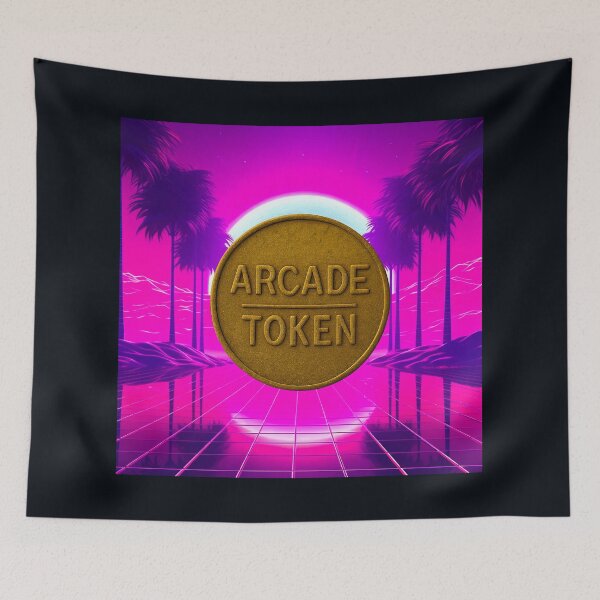 Item preview, ❇️ INSERT COIN TO CONTINUE COLLECTION ❇️ -  Arcade Token – Sunset Horizon Edition v5 designed and sold by WheelieGdArt.