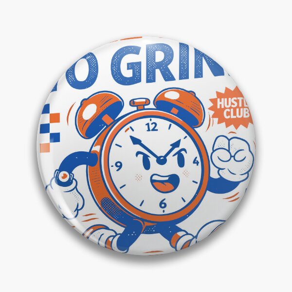 Item preview, Take Time To Grind Running Alarm Clock Cartoon designed and sold by Matinez Pink.