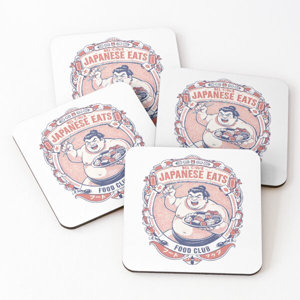 Item preview, Japanese Eats Food Club Sumo Wrestler Illustration designed and sold by Matinez Pink.