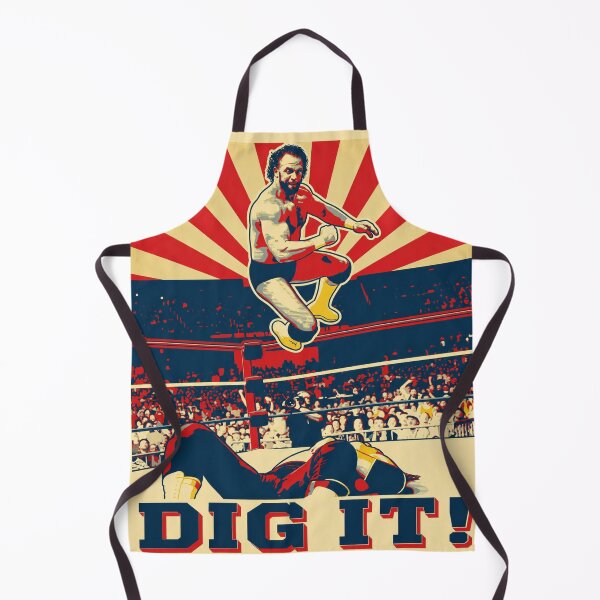 Item preview, Dig It! Vintage Wrestling Flying Elbow Drop Retro Arena Poster designed and sold by The Irish Whip.