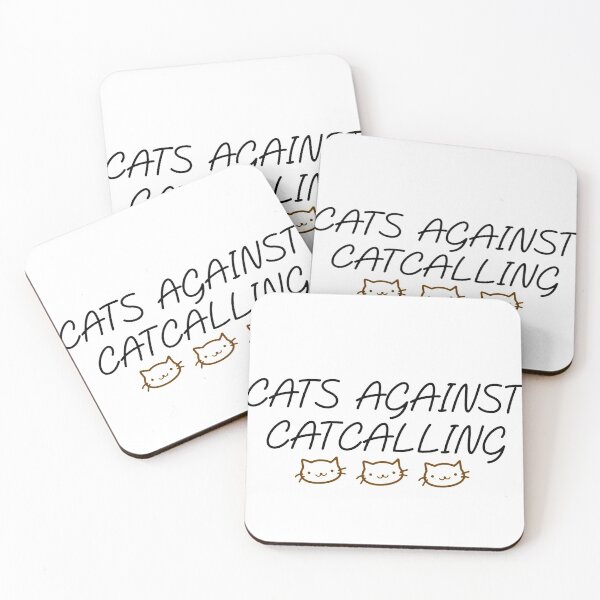 Item preview, Brown Cats Against Catcalling designed and sold by jeminamarina.