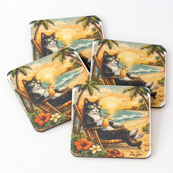 Item preview, Meowt of Office Tuxedo Cat Vacation Design designed and sold by RexNoise.