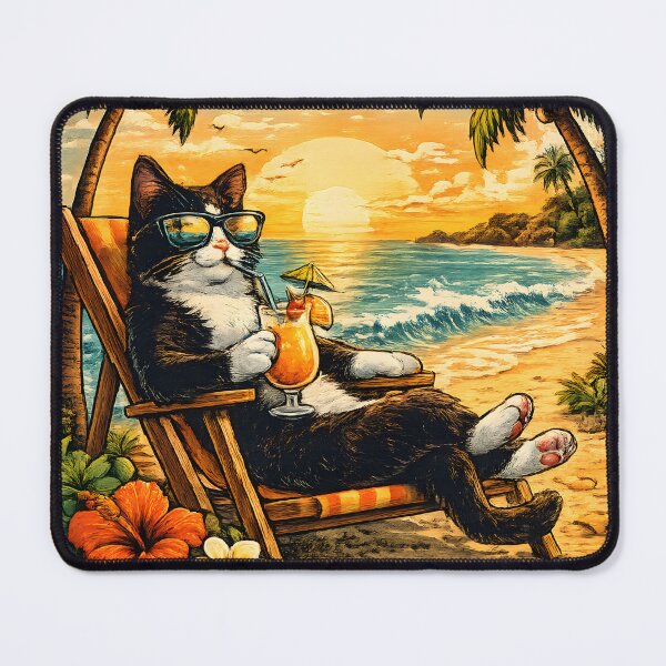 Item preview, Meowt of Office Tuxedo Cat Vacation Design designed and sold by RexNoise.