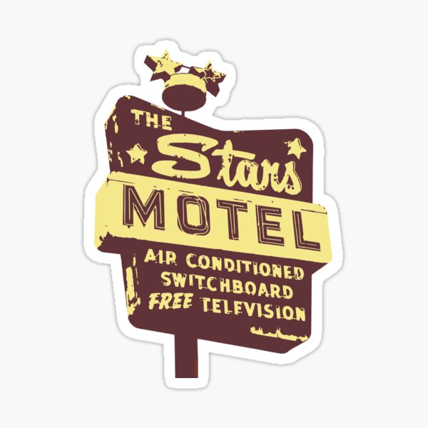 Seeing Stars ... Motel ... (brown) Sticker