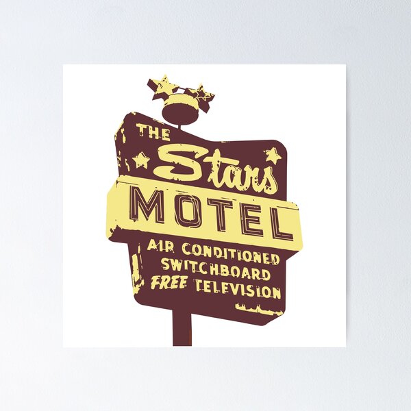 Seeing Stars ... Motel ... (brown) Poster