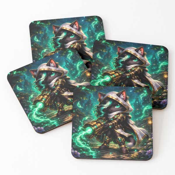 Item preview, Emerald Soul Hunter Cat designed and sold by Lunatik Cat.