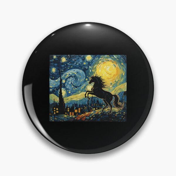 Item preview, Horse Starry Night Van Gogh Art Lover Men Women designed and sold by Littermin.