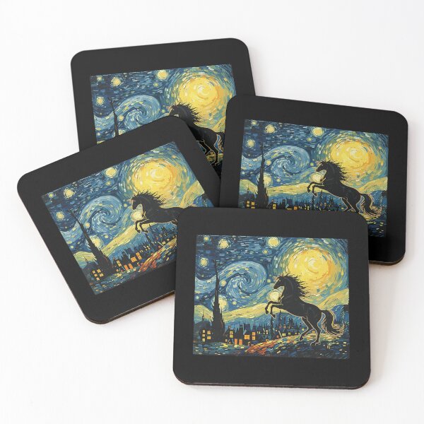 Item preview, Horse Starry Night Van Gogh Art Lover Men Women designed and sold by Littermin.