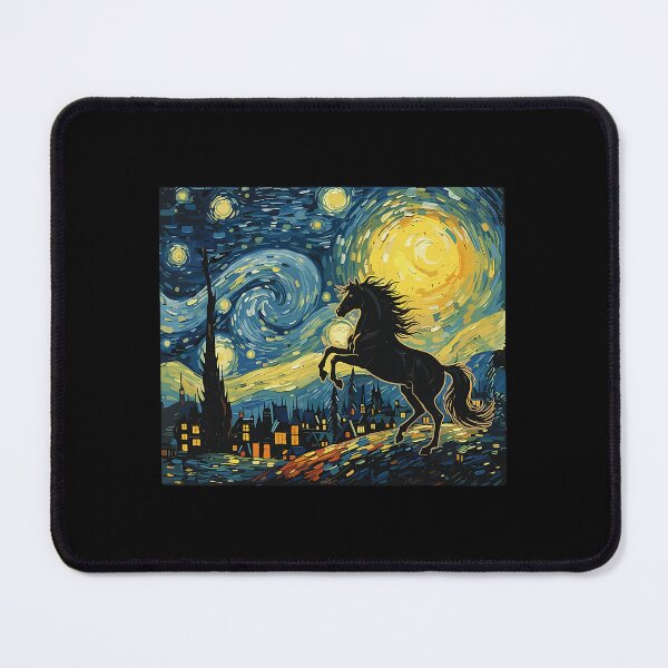 Item preview, Horse Starry Night Van Gogh Art Lover Men Women designed and sold by Littermin.